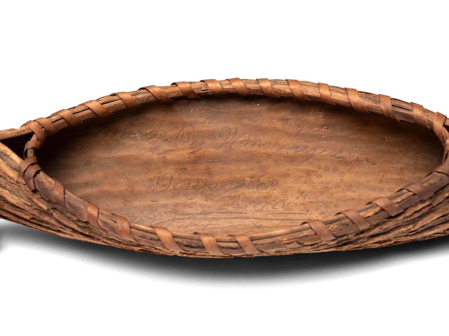 Iroquois Beaded Purse and Northeastern Birchbark Canoe