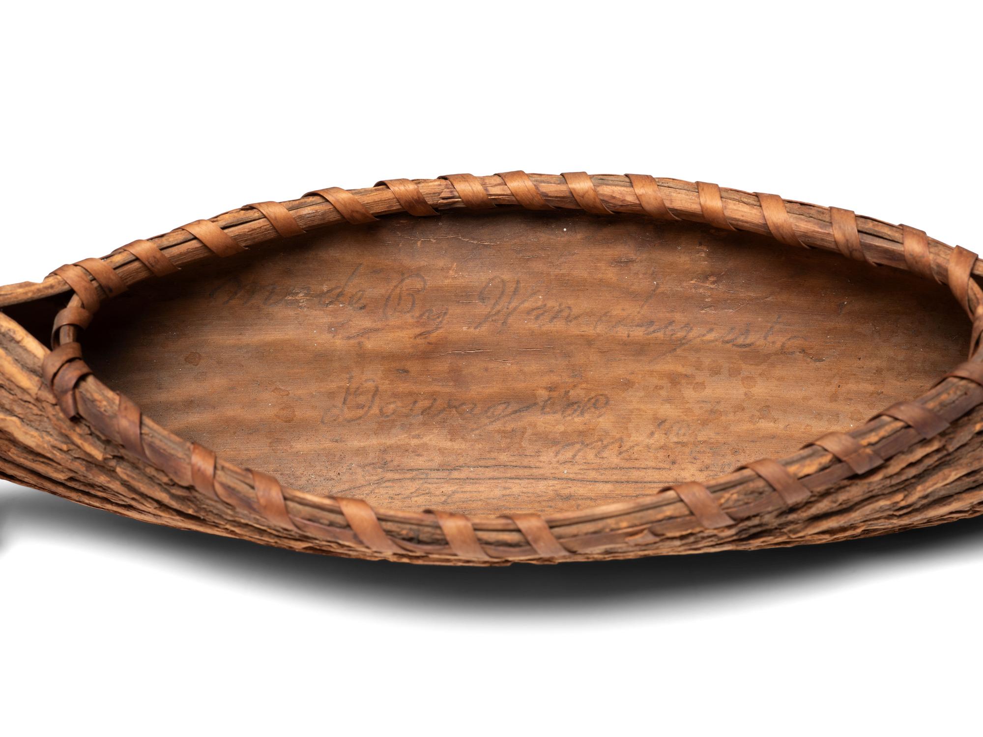 Iroquois Beaded Purse and Northeastern Birchbark Canoe