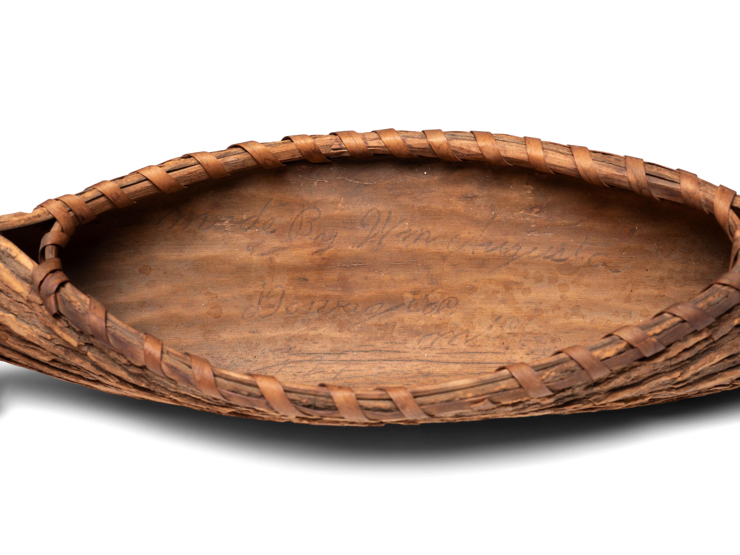 Iroquois Beaded Purse and Northeastern Birchbark Canoe