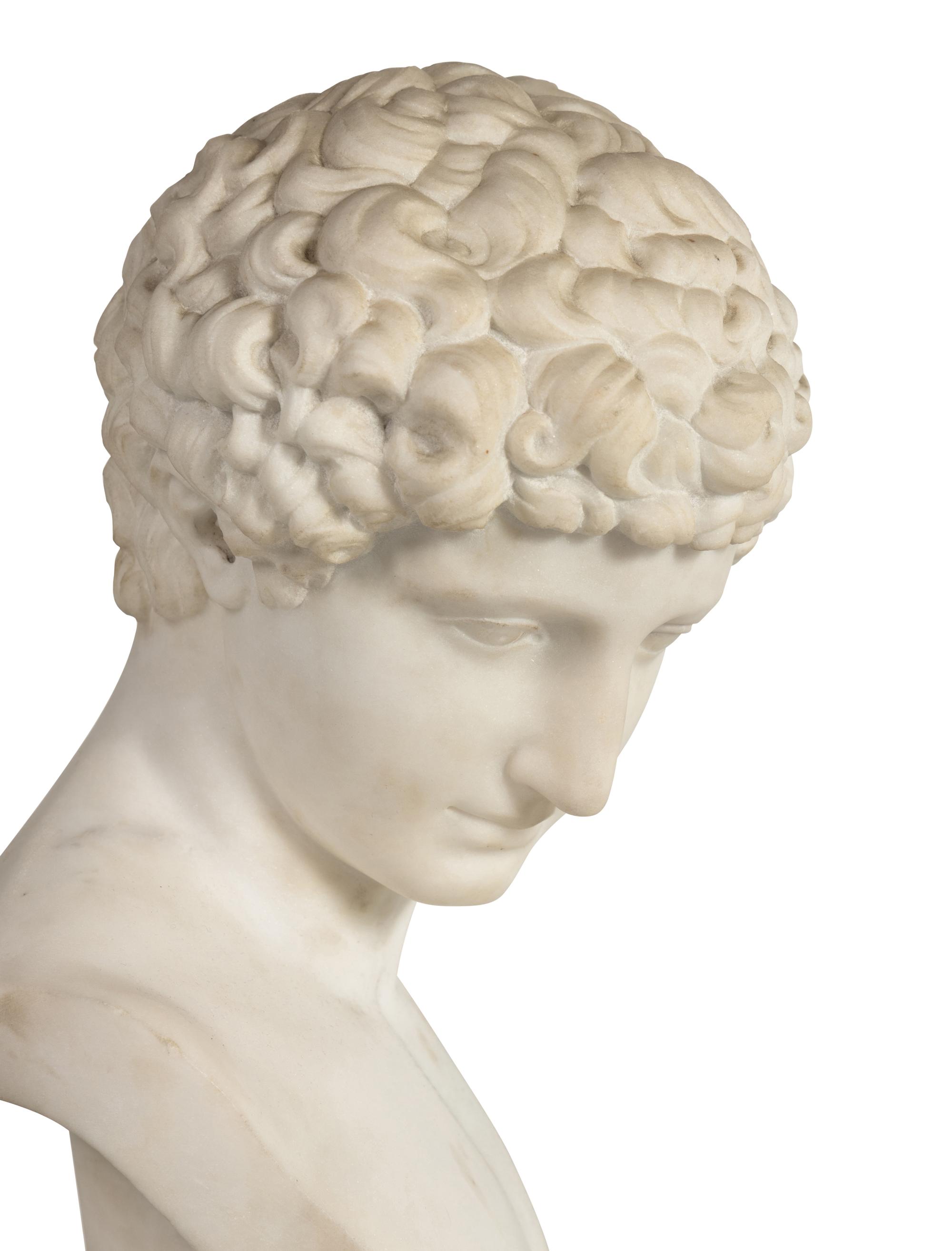 An Italian Marble Bust of Hermes