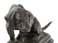Three French Bronze Figures of Dogs