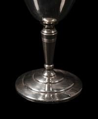 A Set of Eight Mappin and Webb Silver-Plate Art Deco Cocktail Glasses