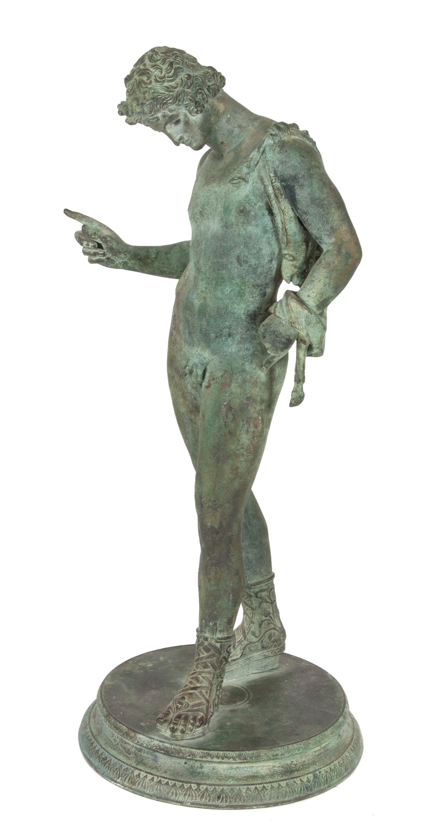 An Italian Bronze Figure Height 24 inches. — AFTER THE ANTIQUE