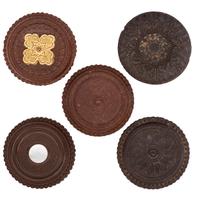 [EARLY PHOTOGRAPHY - UNION CASES]. A group of 10 brown "oreo" union cases containing portraits of male subjects, including: