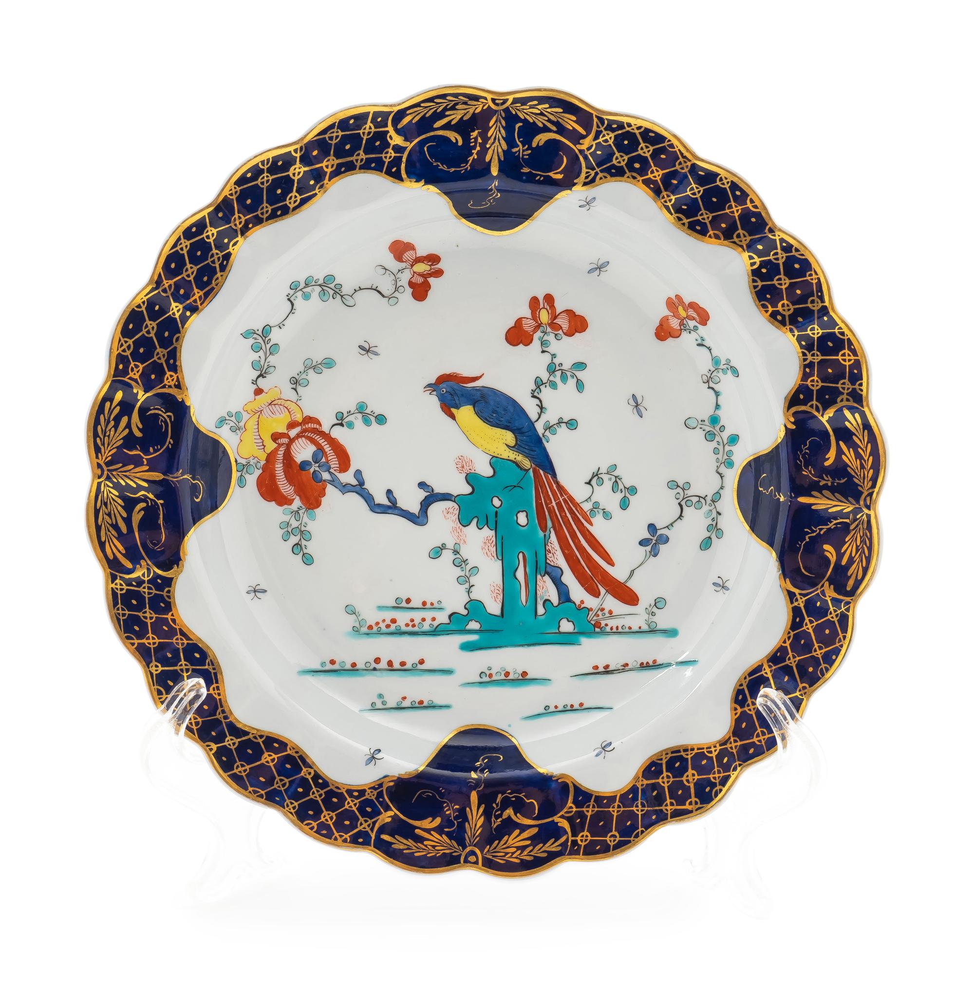 A Worcester Porcelain Plate — 18TH CENTURY