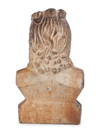 A Cast Iron Maiden-Form Door Stop