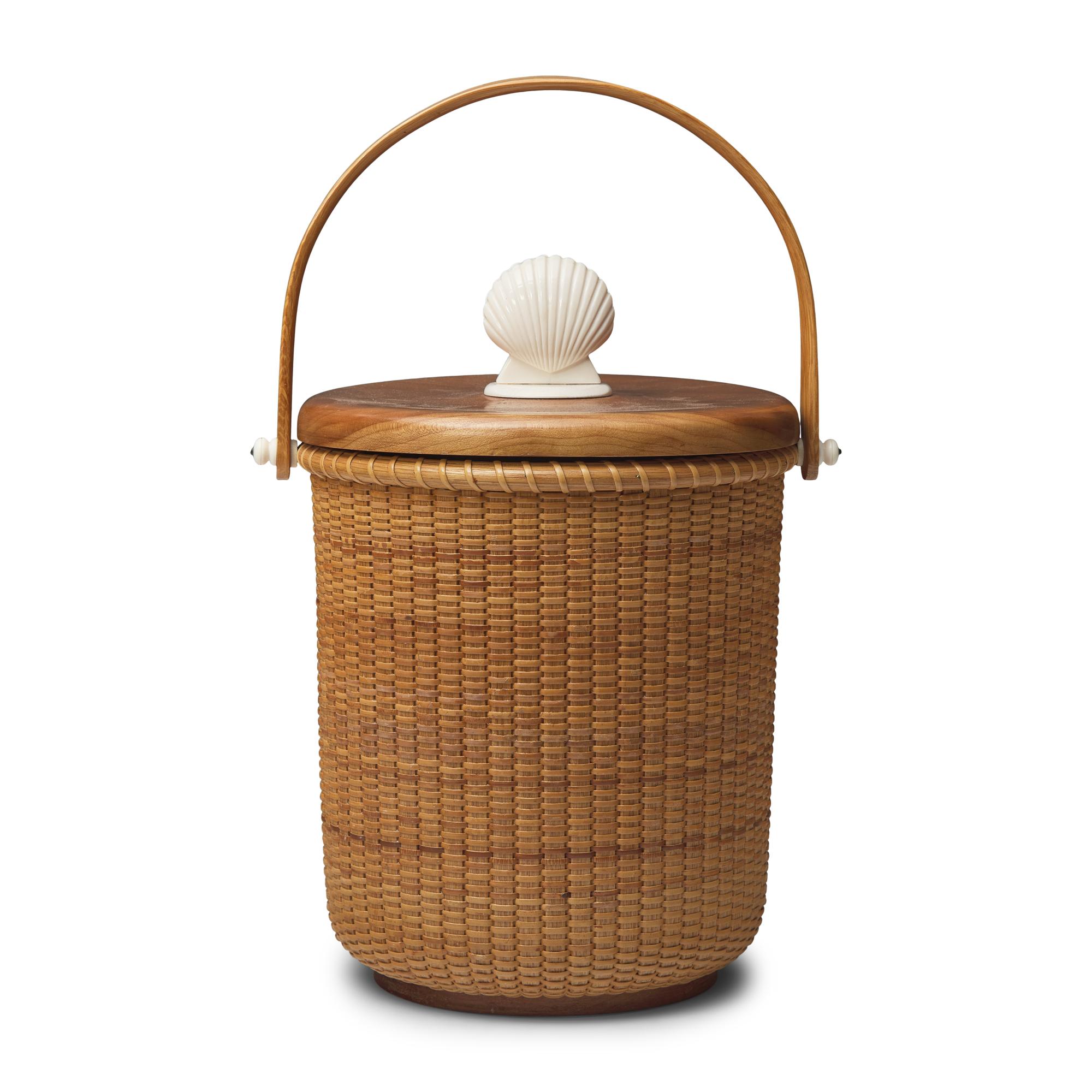 A Nantucket Lightship Lidded Basket