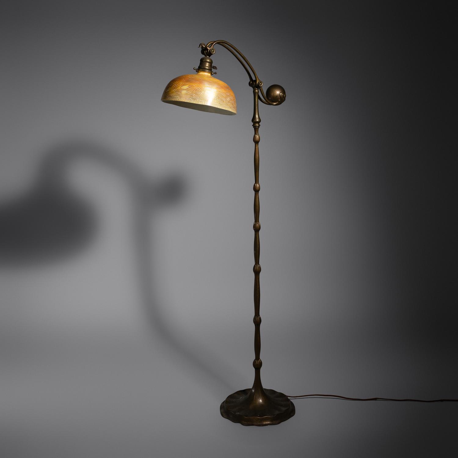 Counter Balance Floor Lamp, model 677 Tiffany Studios, UA