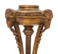 A Pair of Regency Style Carved Giltwood Torchere Lamp Bases