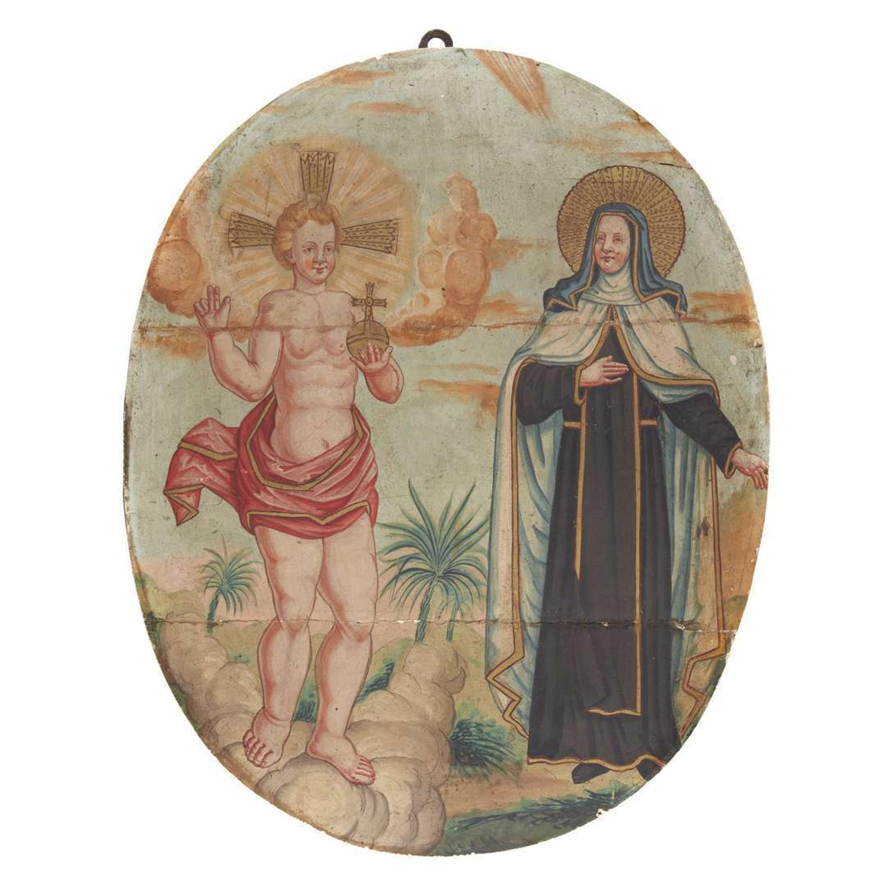 Colonial Latin American School, 18th/19th century — Virgin and Christ Child
