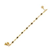 Onyx and Yellow Gold Bracelet