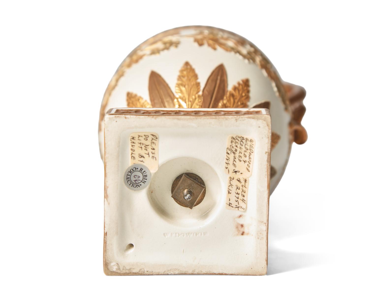 A Wedgwood Gilt Decorated Creamware Ewer