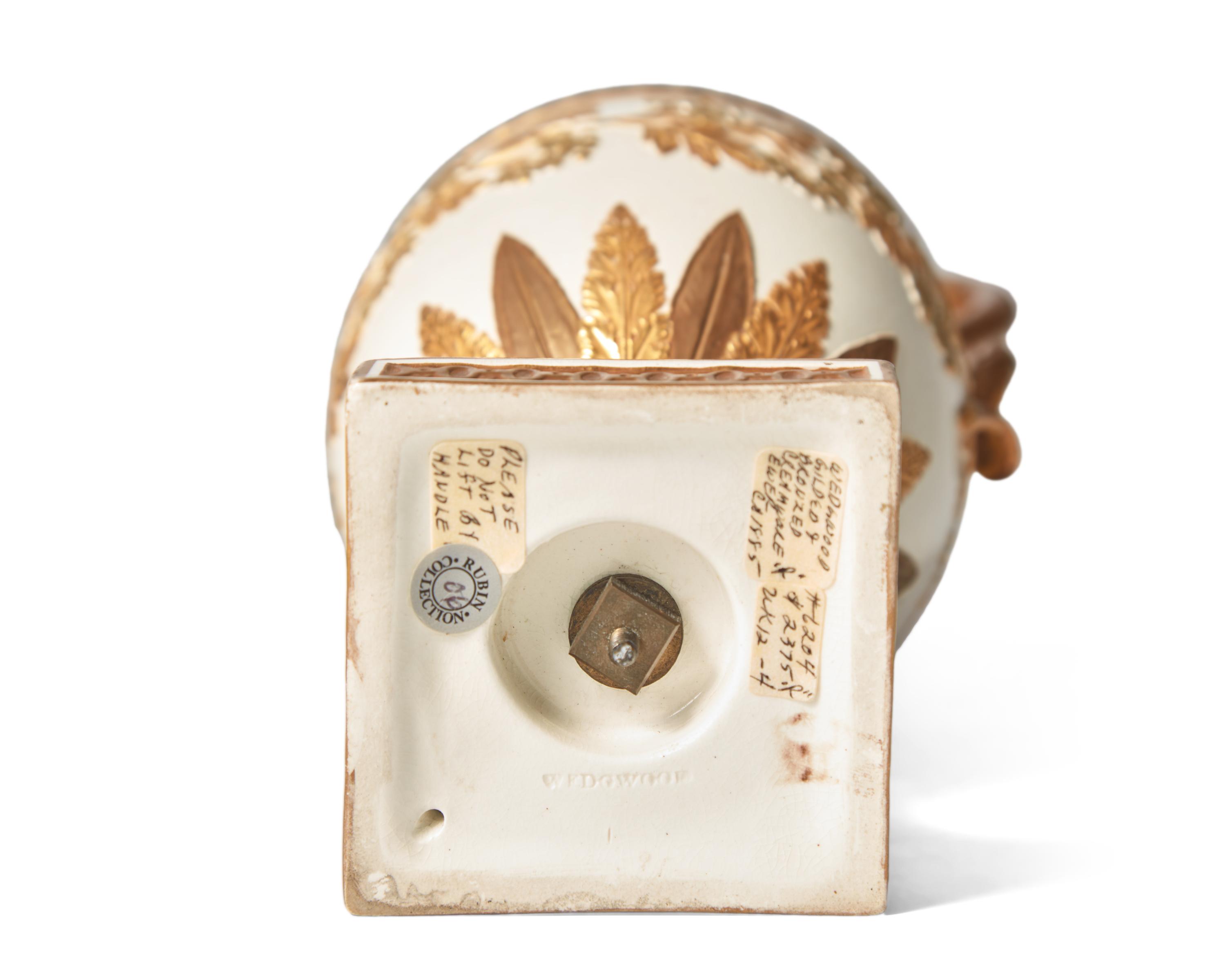A Wedgwood Gilt Decorated Creamware Ewer