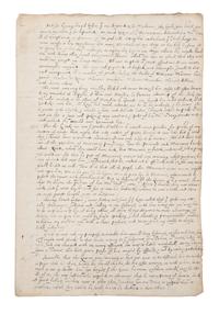 CECIL, Robert, 1st Earl of Salisbury (1563-1612). Manuscript copy of two dispatches by Sir Robert Cecil giving account of his embassy to King Henry IV of France, 23 March 1597 & 27 March 1598. [ca 17th century]. Together 17 pages (302 x 203 mm) on 5 bifolia. Marginal chipping affecting a few letters, creased, some minor soiling.