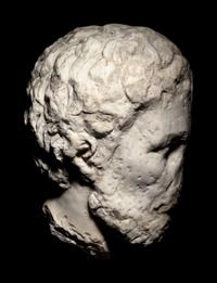 A Roman Marble Portrait Head of Emperor Marcus Aurelius