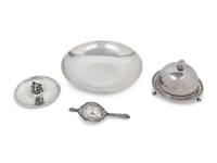 A Collection of Four S. Kirk and Son Silver Table Articles