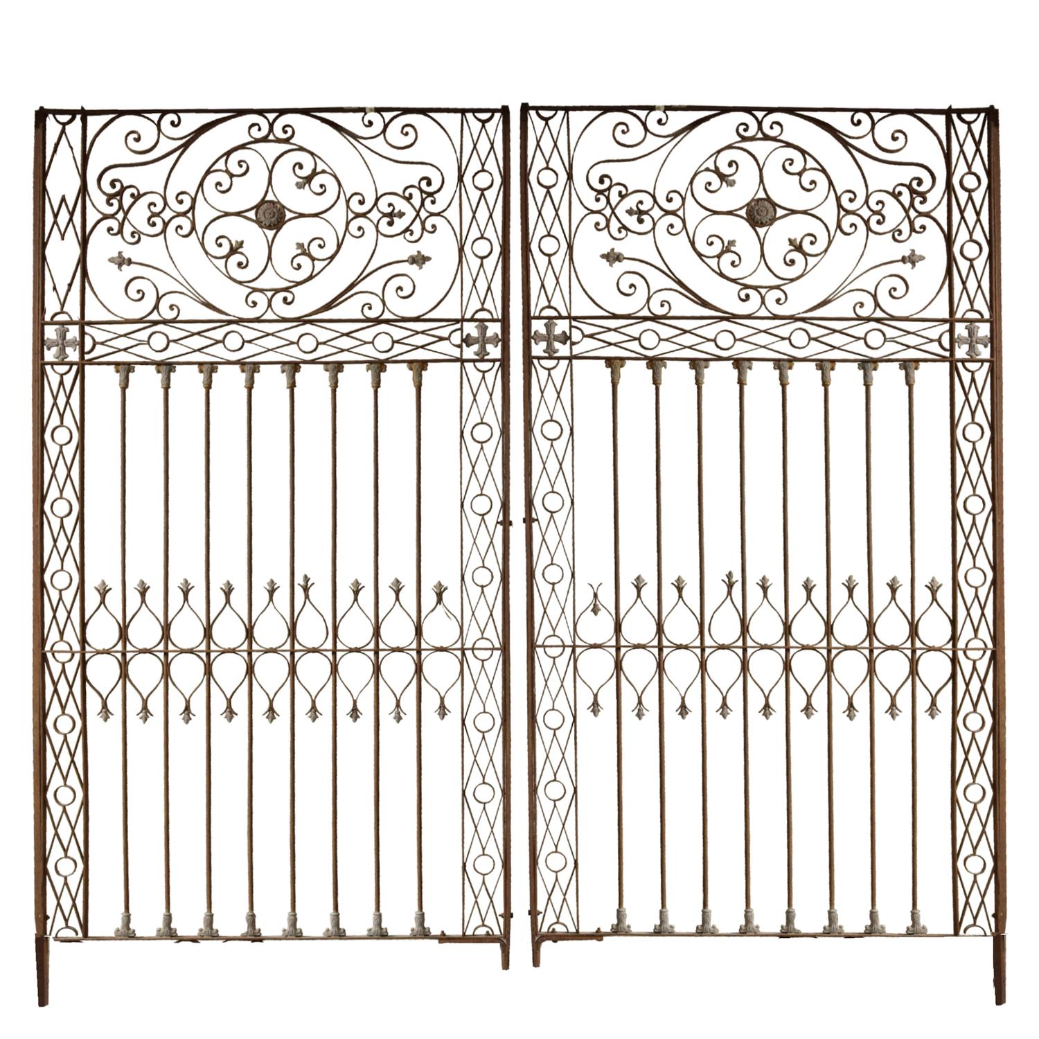 A Wrought Iron Gate 121" W x 2" D x 117" H — Argentina, Early 20th Century