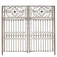 A Wrought Iron Gate 121" W x 2" D x 117" H — Argentina, Early 20th Century