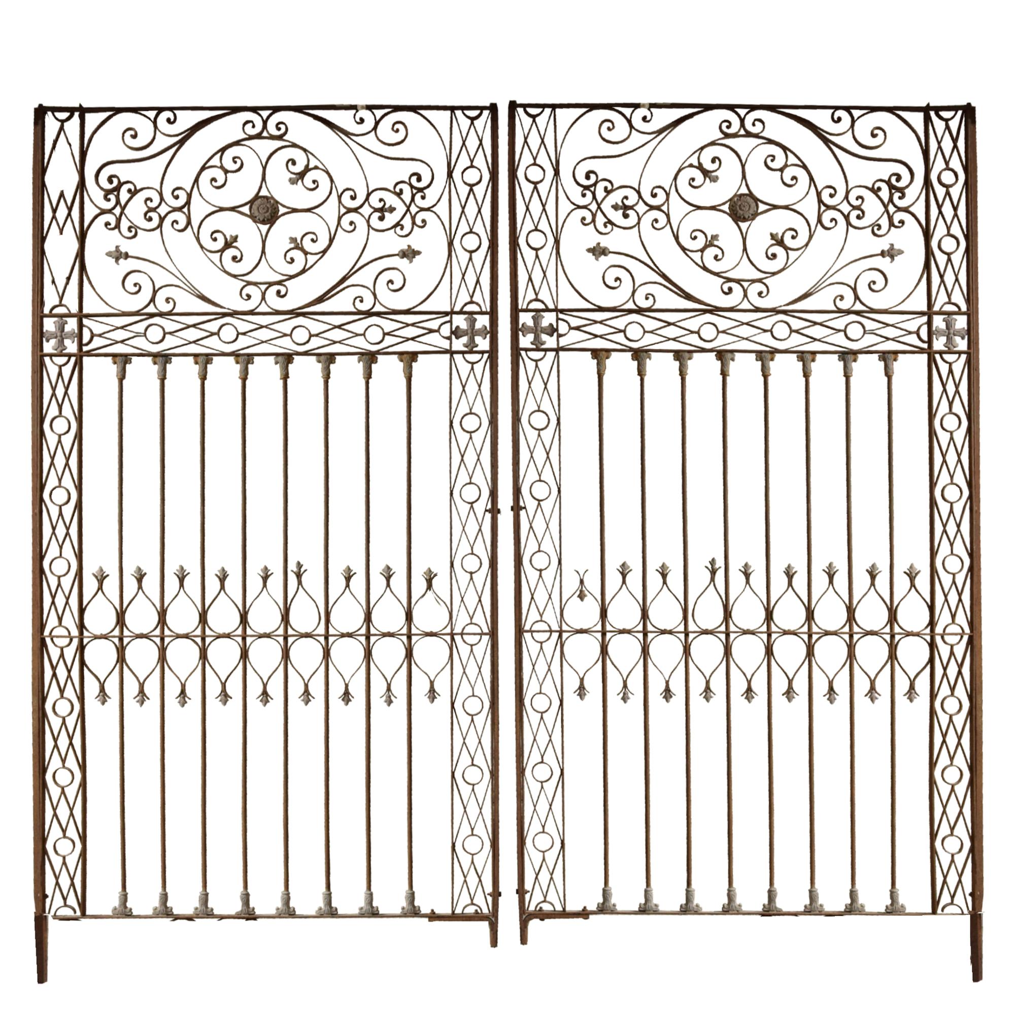 A Wrought Iron Gate 121" W x 2" D x 117" H — Argentina, Early 20th Century