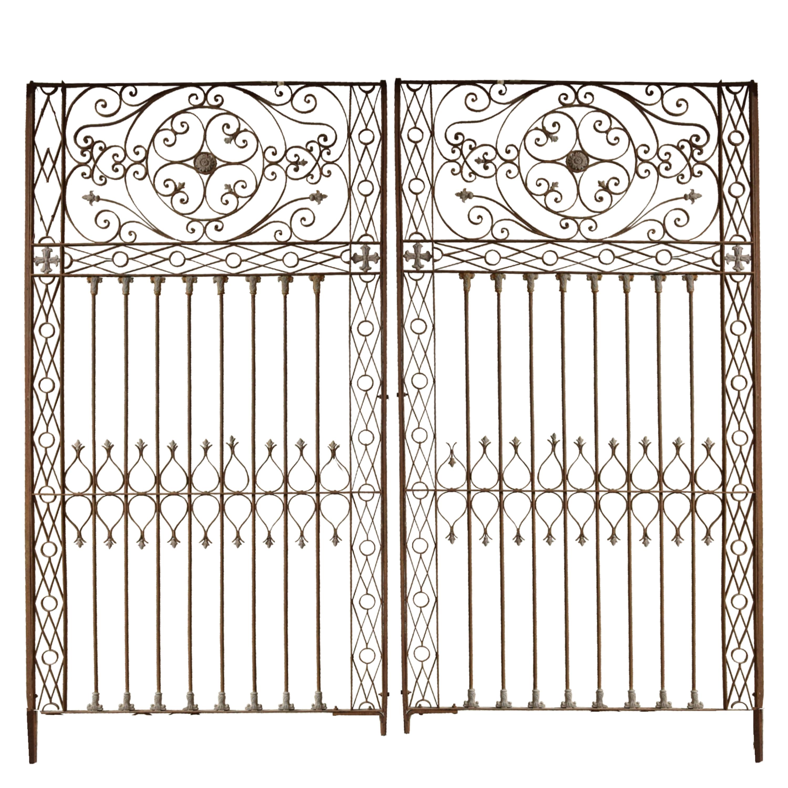 A Wrought Iron Gate 121" W x 2" D x 117" H — Argentina, Early 20th Century