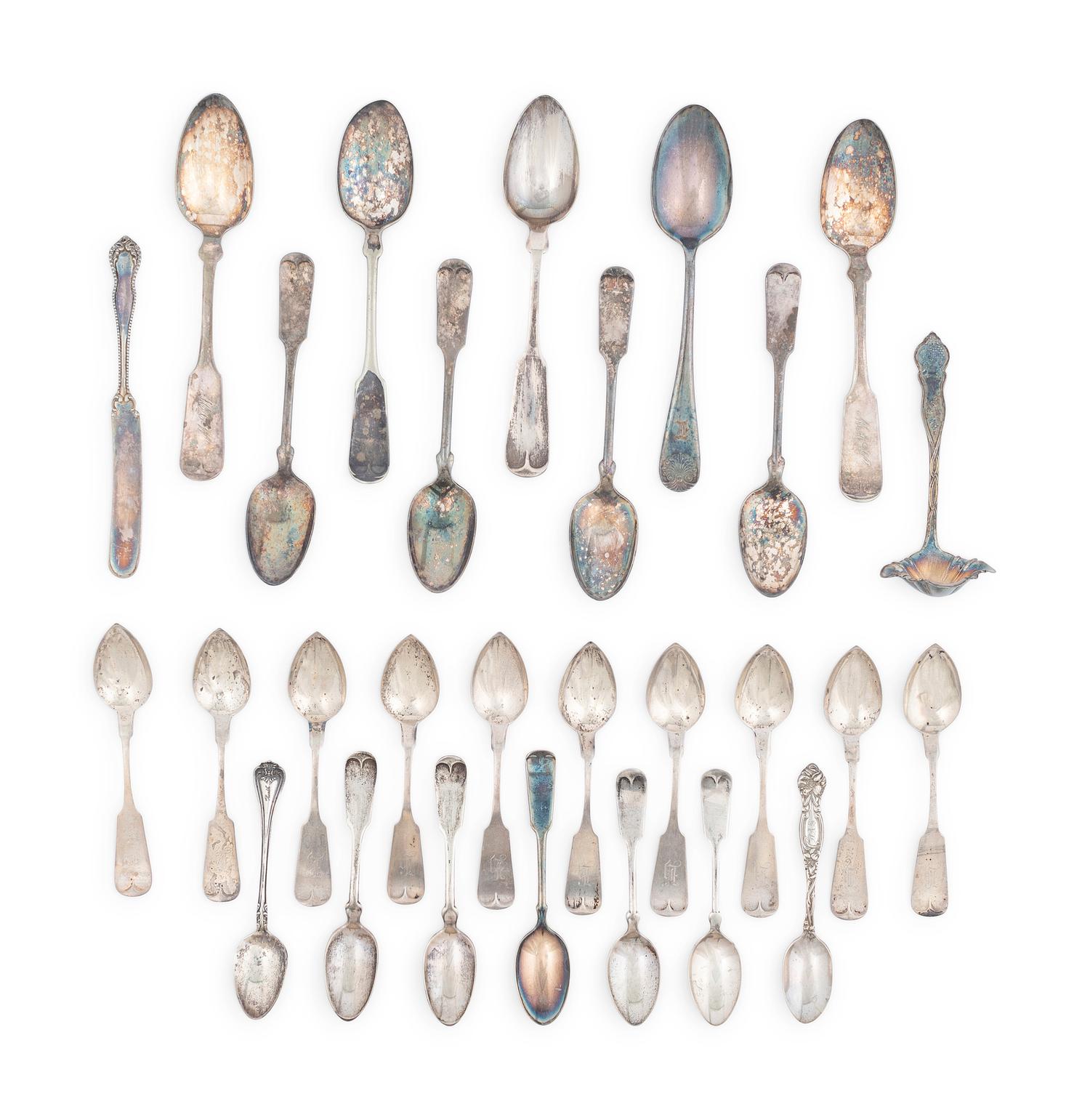 A Group of Silver Spoons