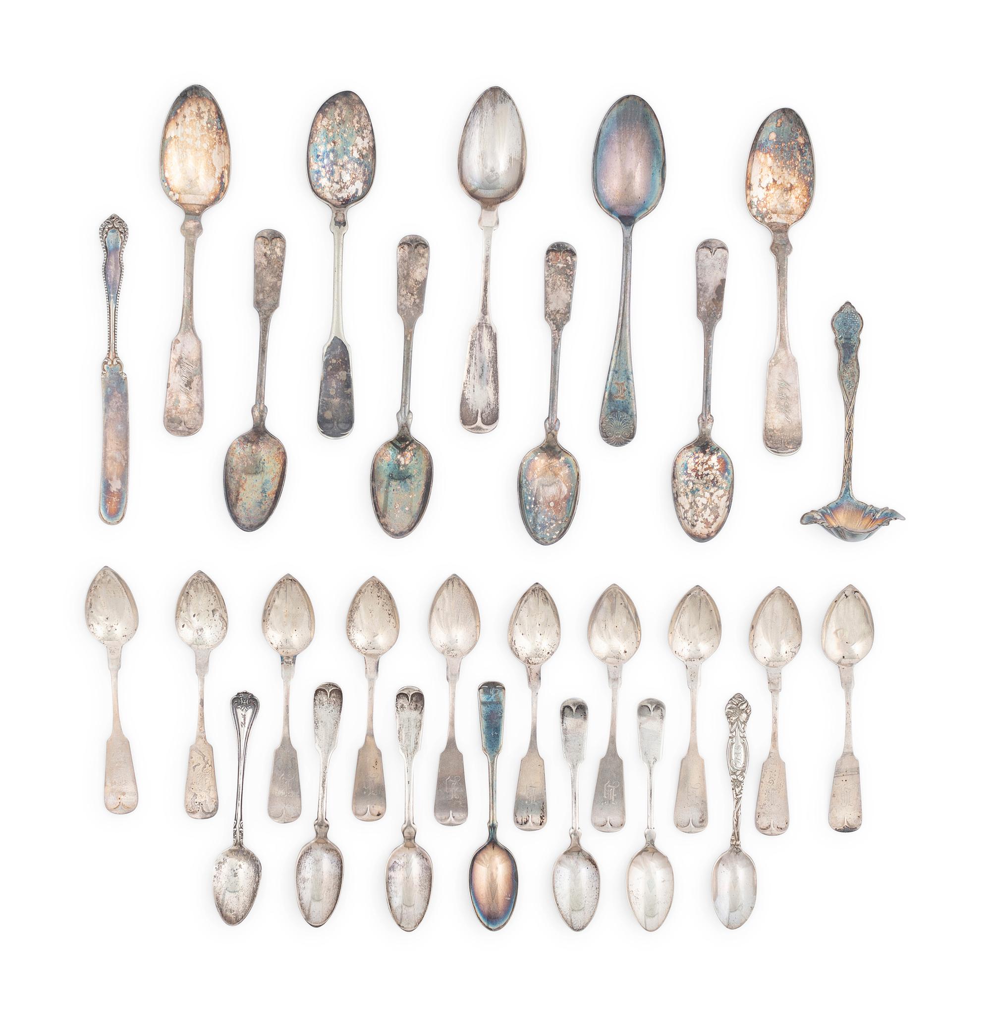 A Group of Silver Spoons