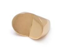 MODERNIST, YELLOW GOLD RING