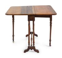 A Regency Diminutive Mahogany Drop-Leaf Table
