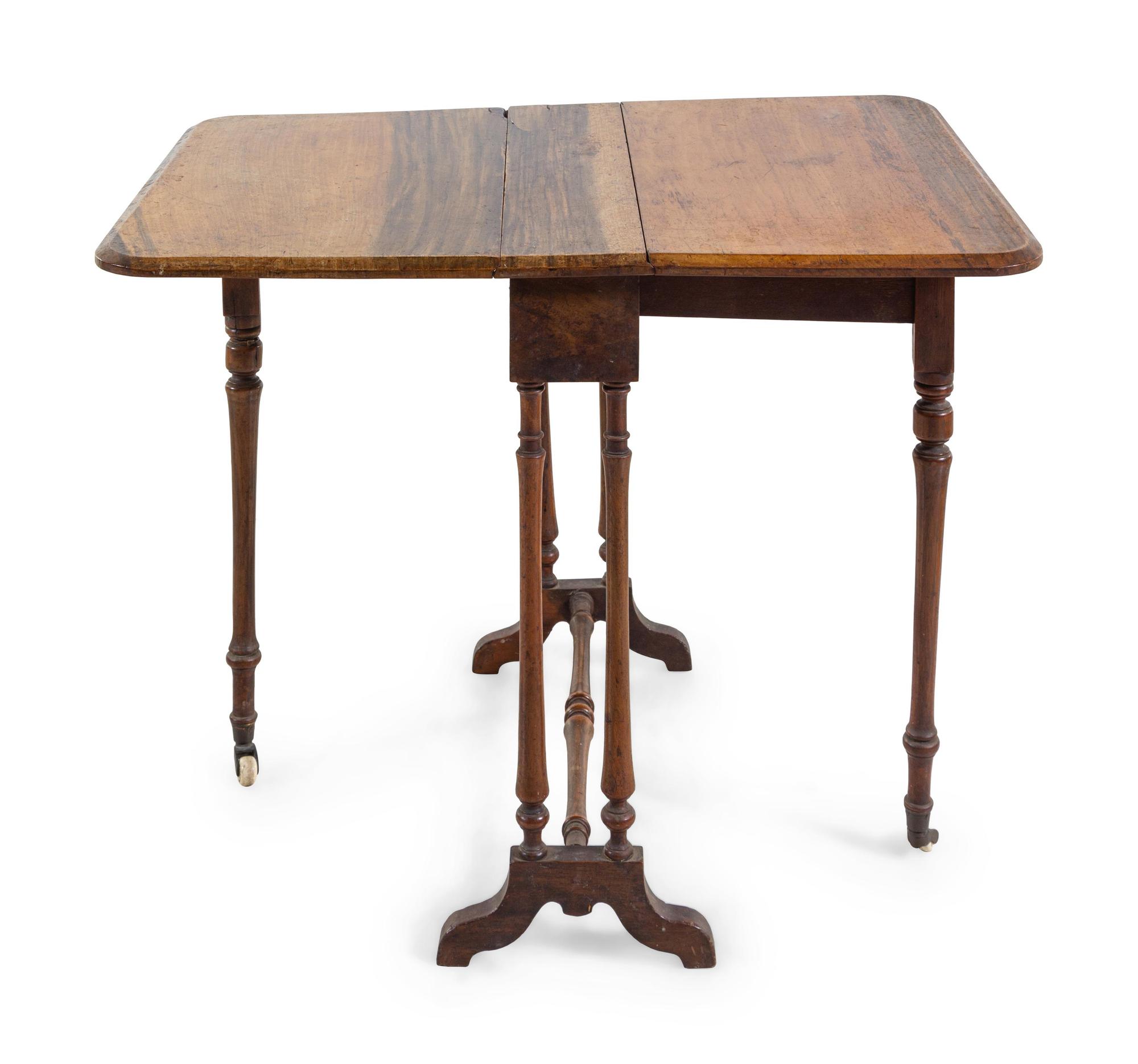A Regency Diminutive Mahogany Drop-Leaf Table