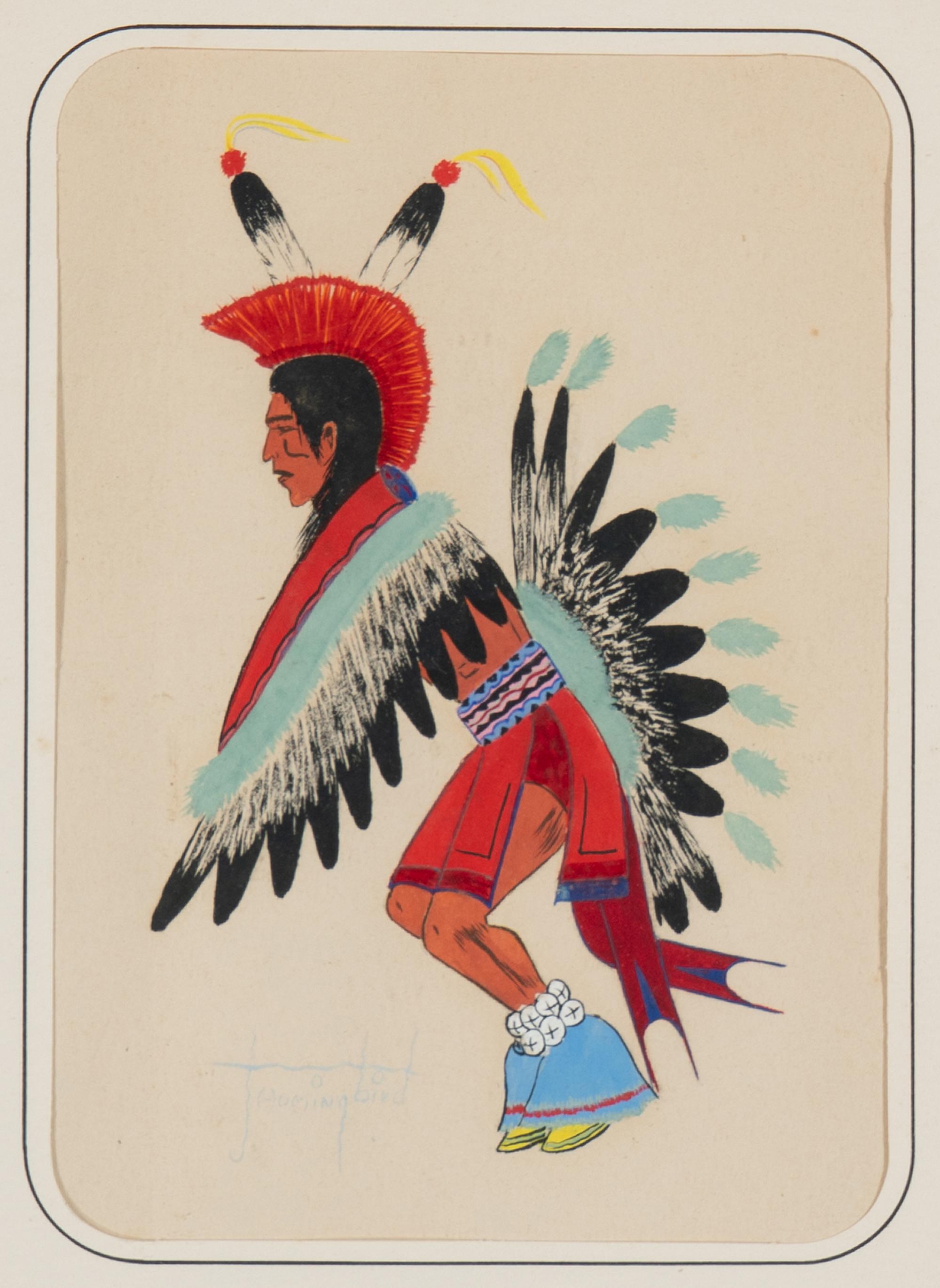 untitled, fancy dancers and woman with basket