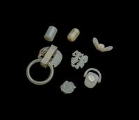 Seven Chinese Carved Jade Ornaments