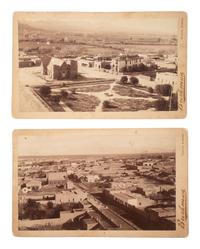 [WESTERN AMERICANA]. BUEHMAN, Henry (1851-1912), photographer. A group of 2 boudoir photographs of Tucson, Arizona Territory. Ca 1880s-1890s.
