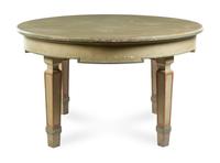 An Italian Painted Extension Dining Table Height 34 x diameter of top 56 1/2 inches (closed). — LUCCA, LATE 18TH CENTURY