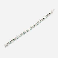 An emerald, diamond, and platinum bracelet, JB Star