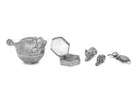 Five Silver Zoomorphic Articles