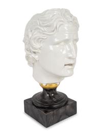 A Roman Style Porcelain Bust of a Man — 20TH CENTURY