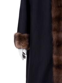 Sable Fur Trimmed Salon Coat