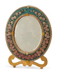 An Italian Micromosaic and Murano Glass Mirror
