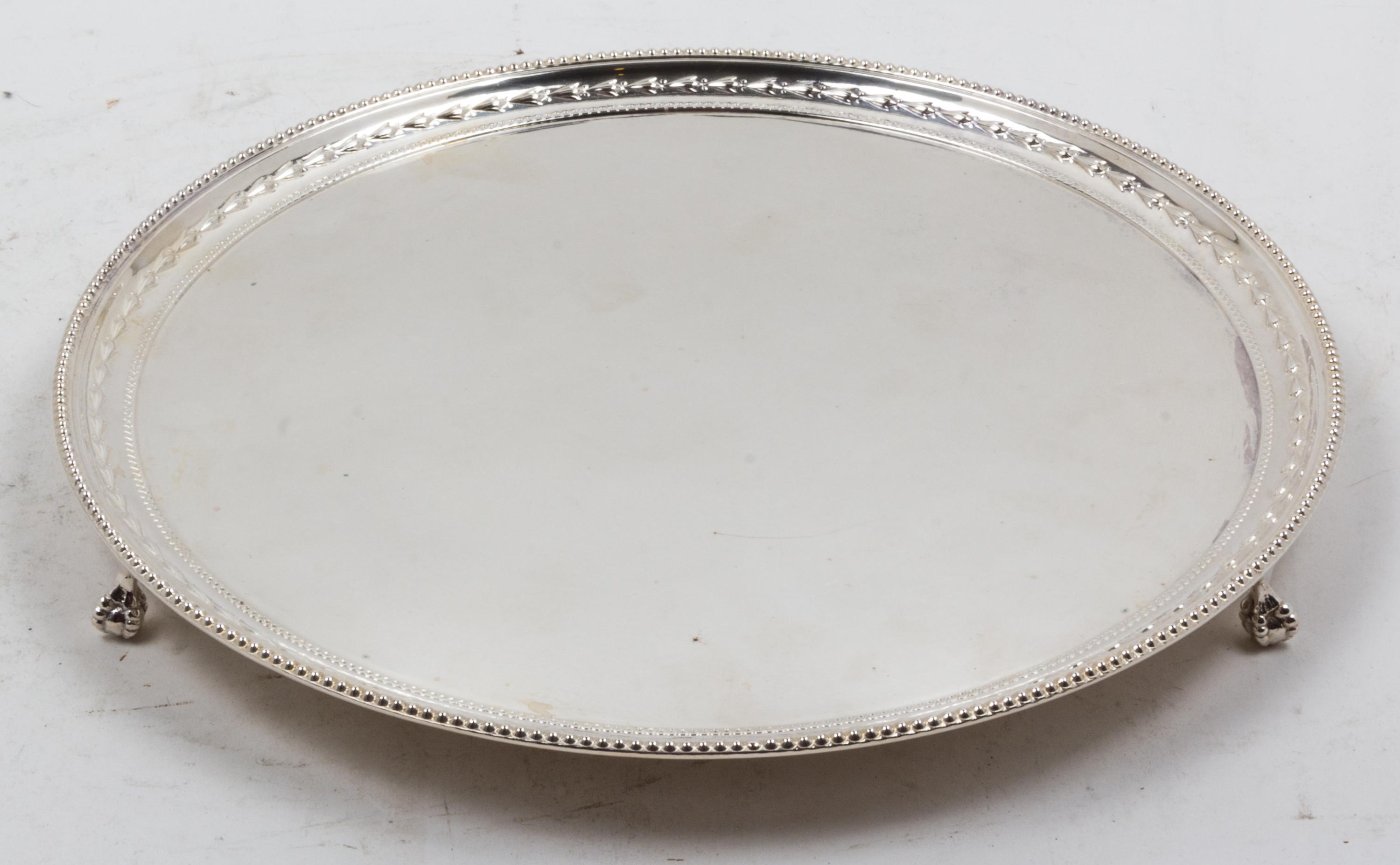 An English Silver-Plate Salver, James Dixon & Sons, Sheffield, Early 20th Century,