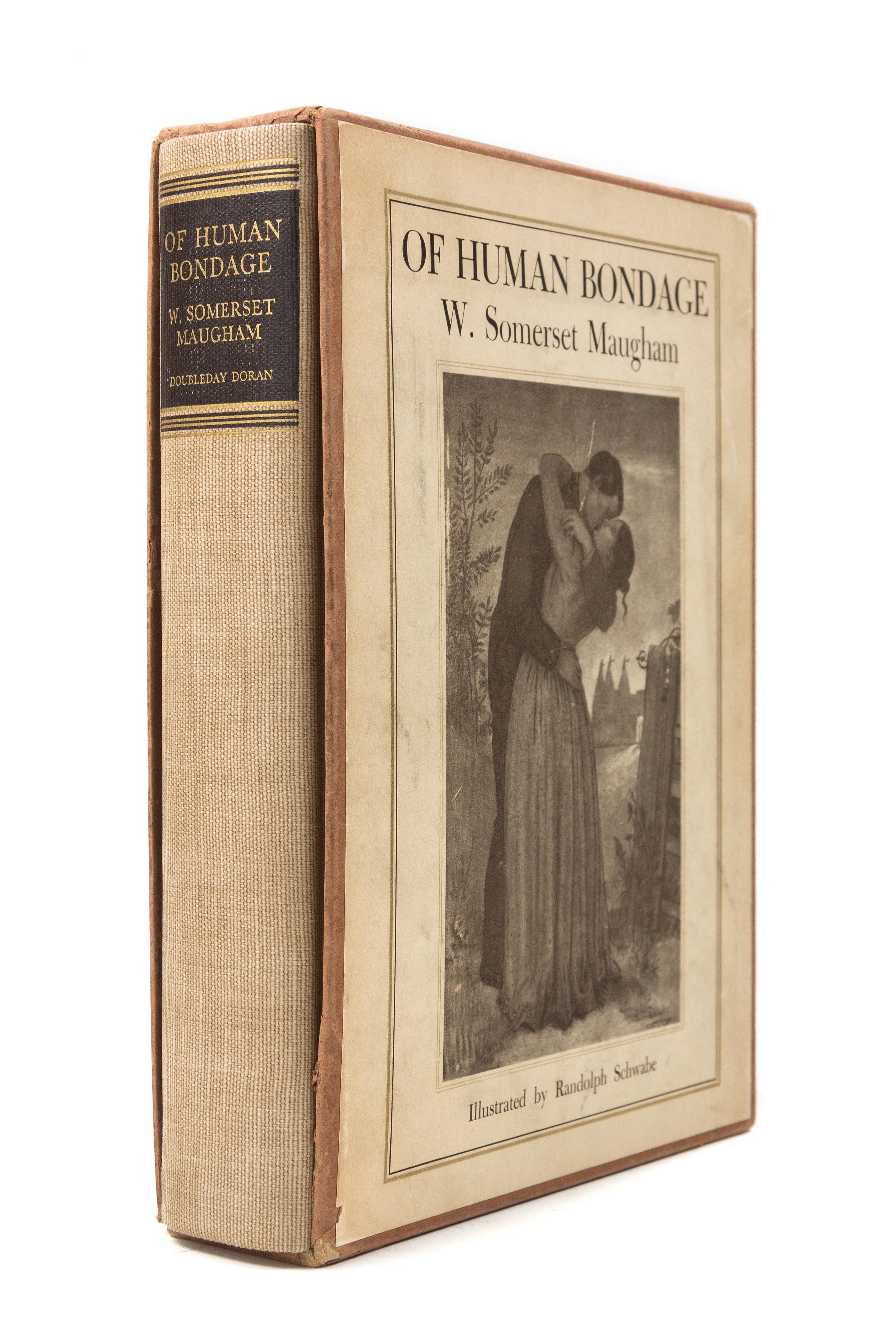 MAUGHAM, W. Somerset (1874-1965). Of Human Bondage. Randolph Schwabe, illustrator. New York, 1936. LIMITED EDITION SIGNED.