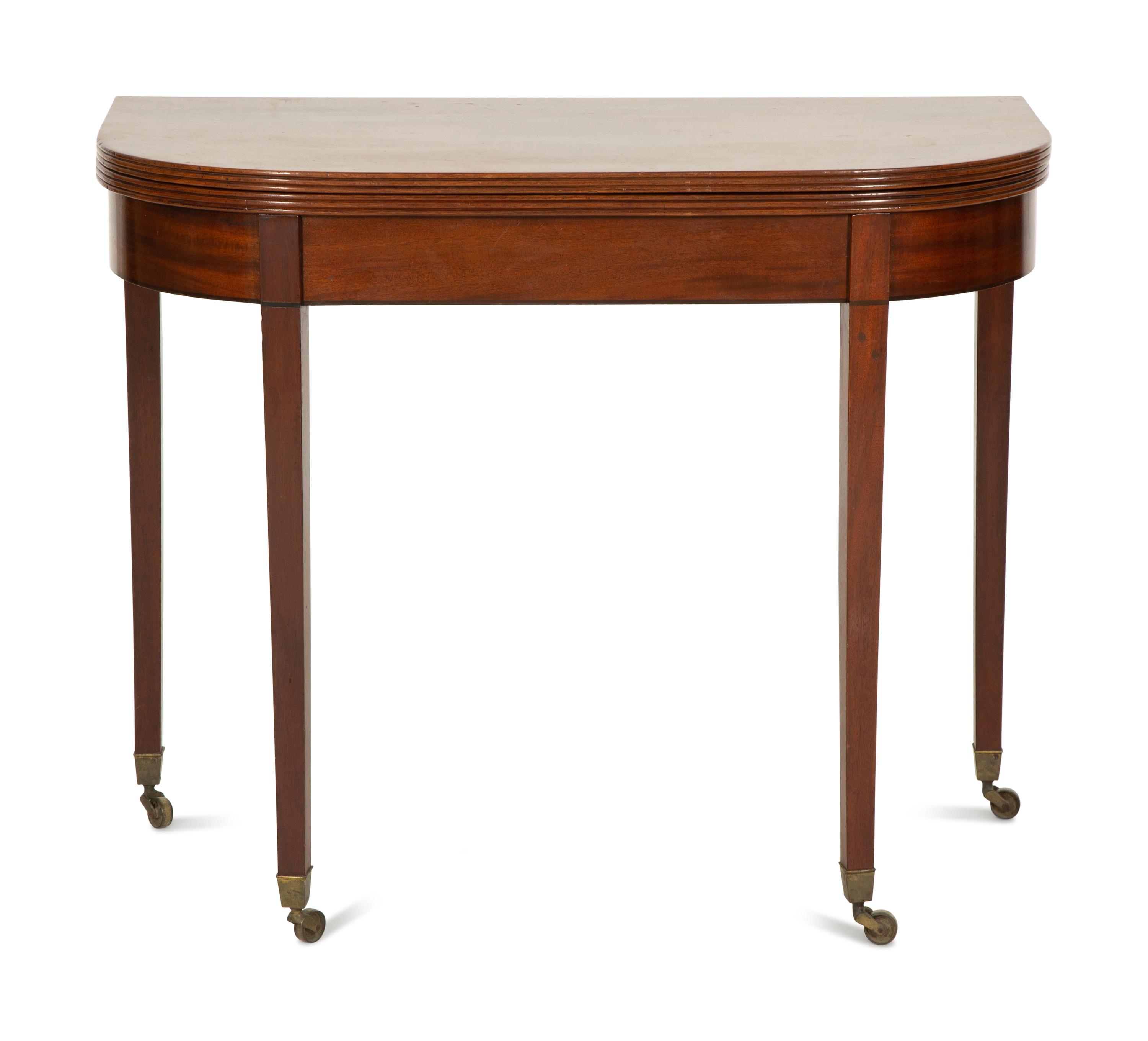 A George III Mahogany Flip Top Card Table