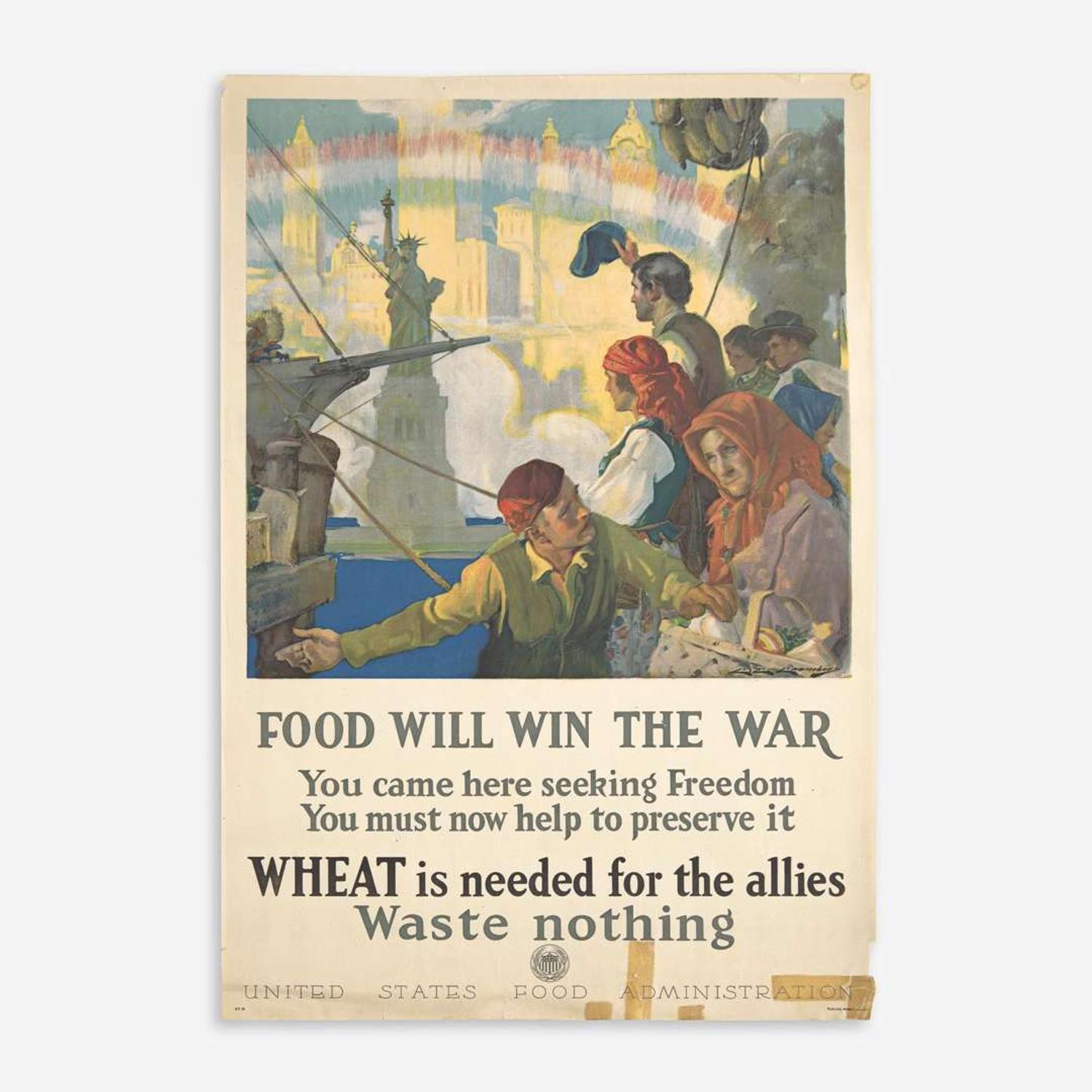 [Posters] [World War I] Chambers, Charles E. Food Will Win the War...