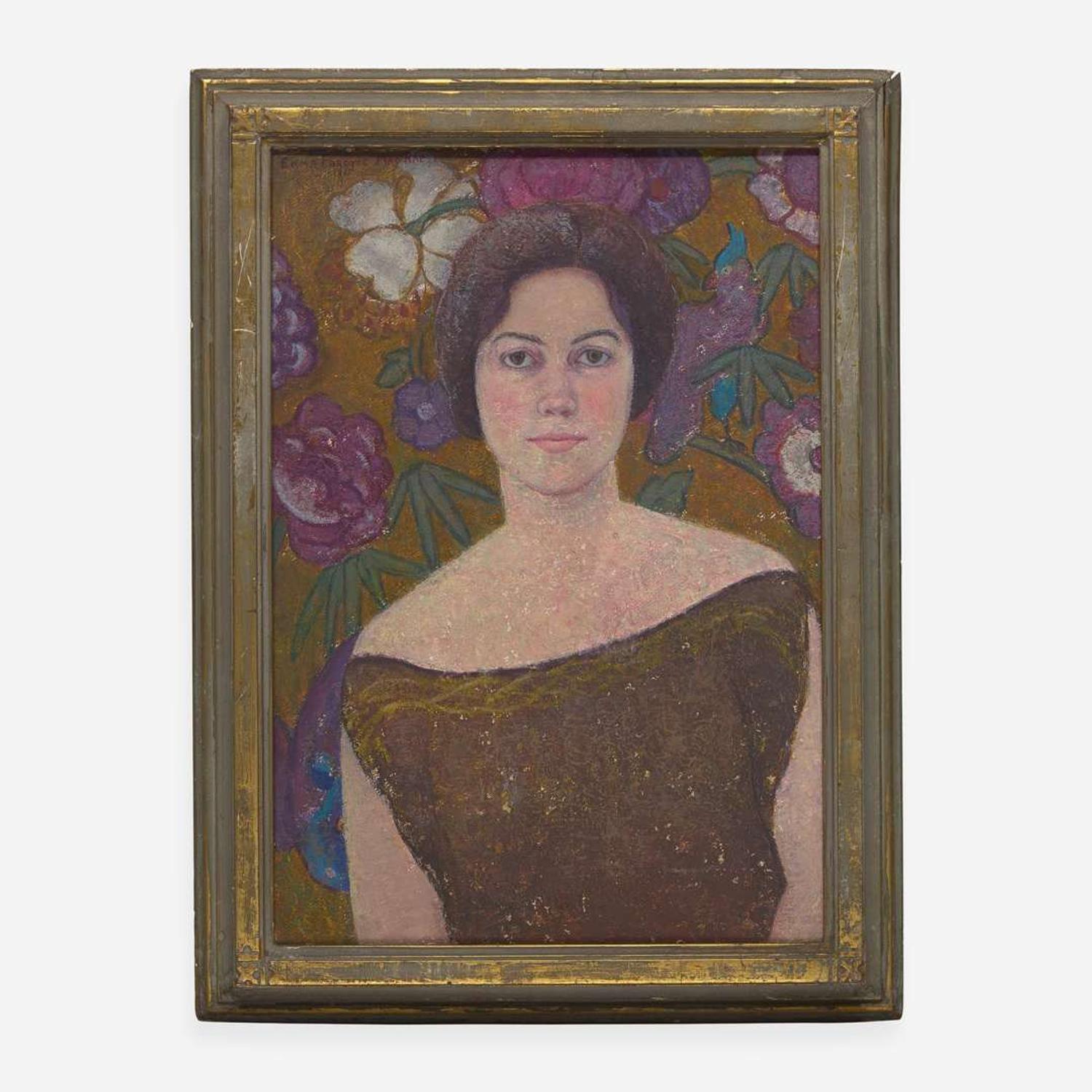 Emma Fordyce MacRae (American, 1887–1974) Self-Portrait in Brown