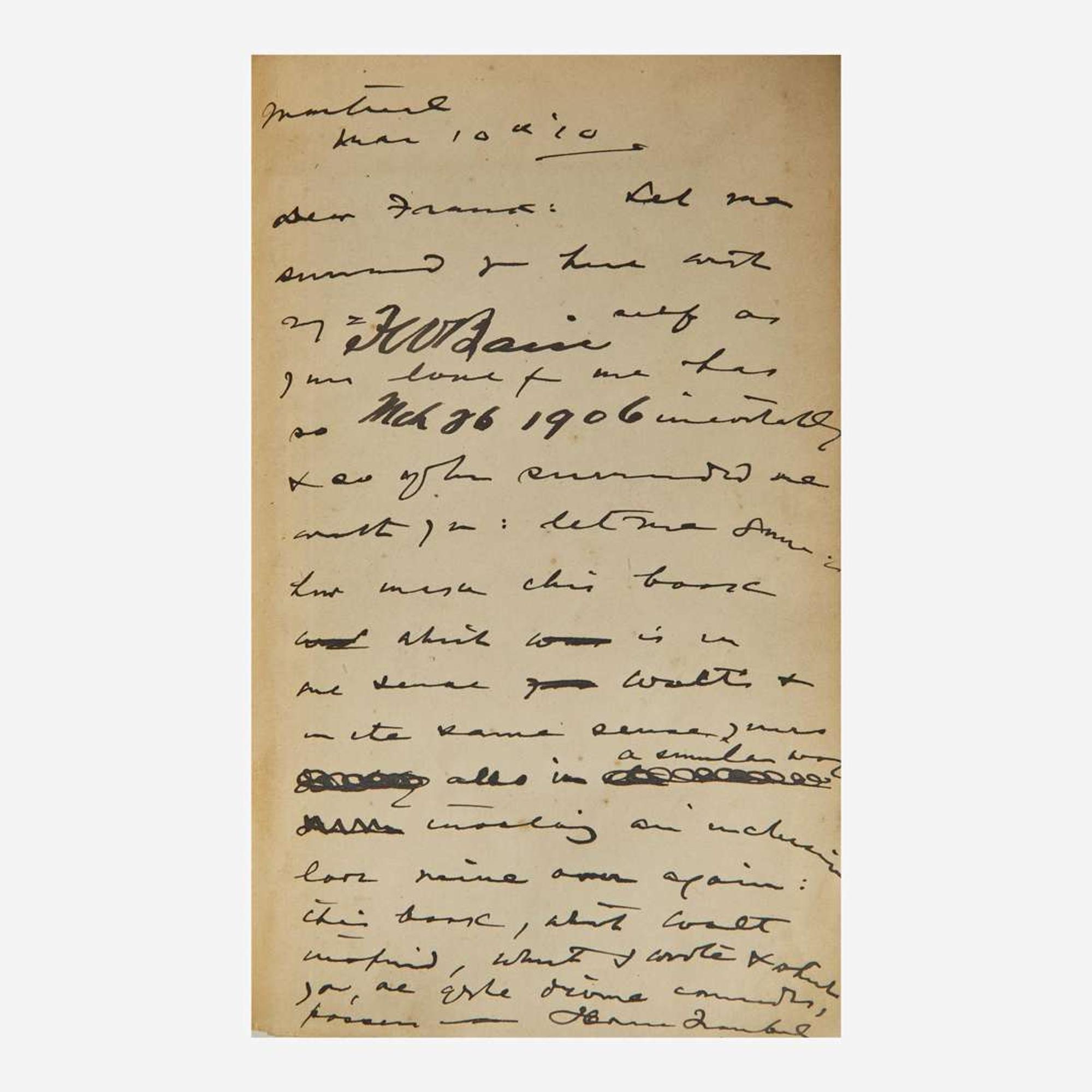 [Literature] (Whitman, Walt) Traubel, Horace With Walt Whitman In Camden…