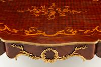 A Louis XV Style Gilt Bronze Mounted Marquetry Low Table