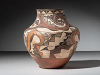 Acoma Four-Color Pottery Olla