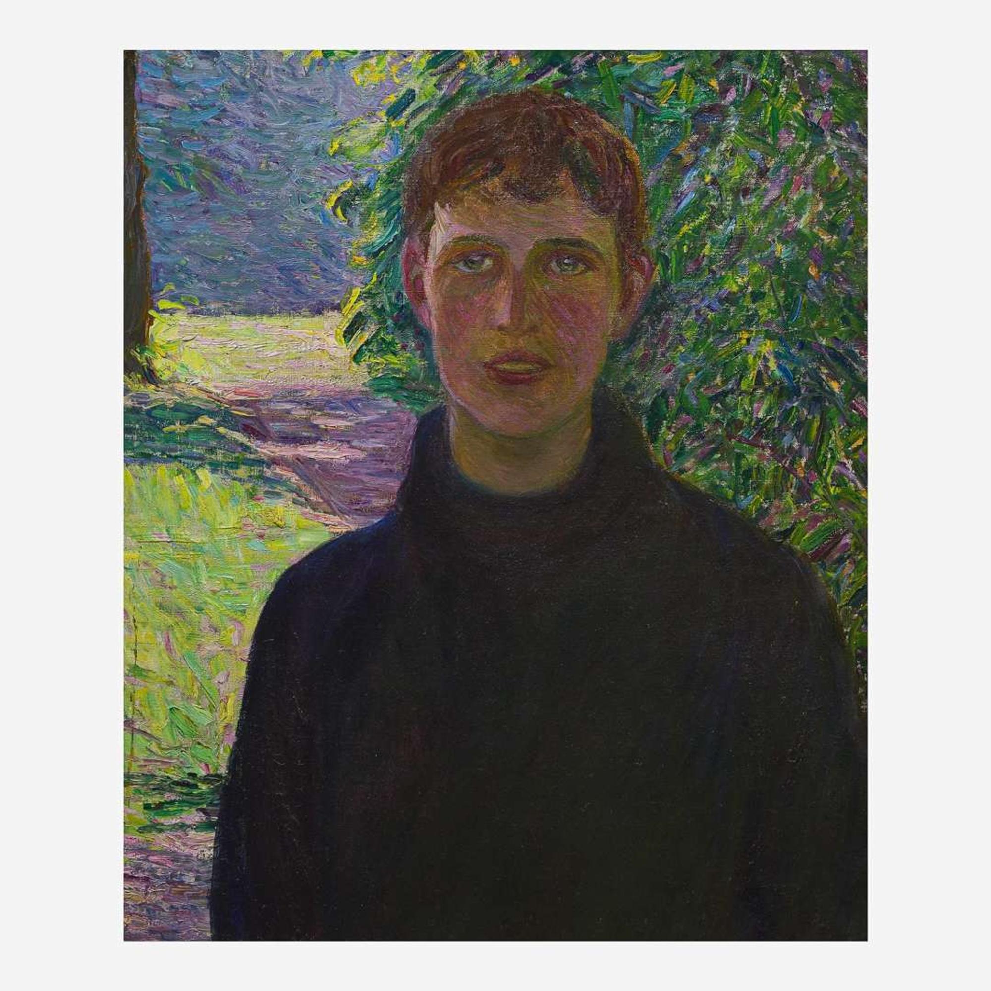 Lilla Cabot Perry (American, 1848-1933) Portrait of a Boy in Black