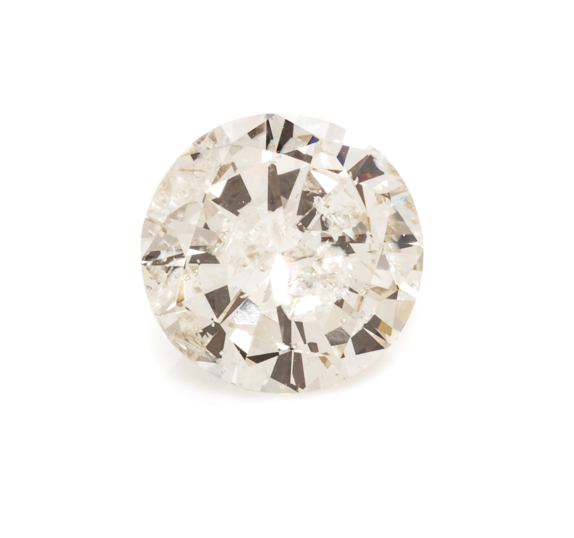 A 2.03 Carat Round Brilliant Cut Diamond,
