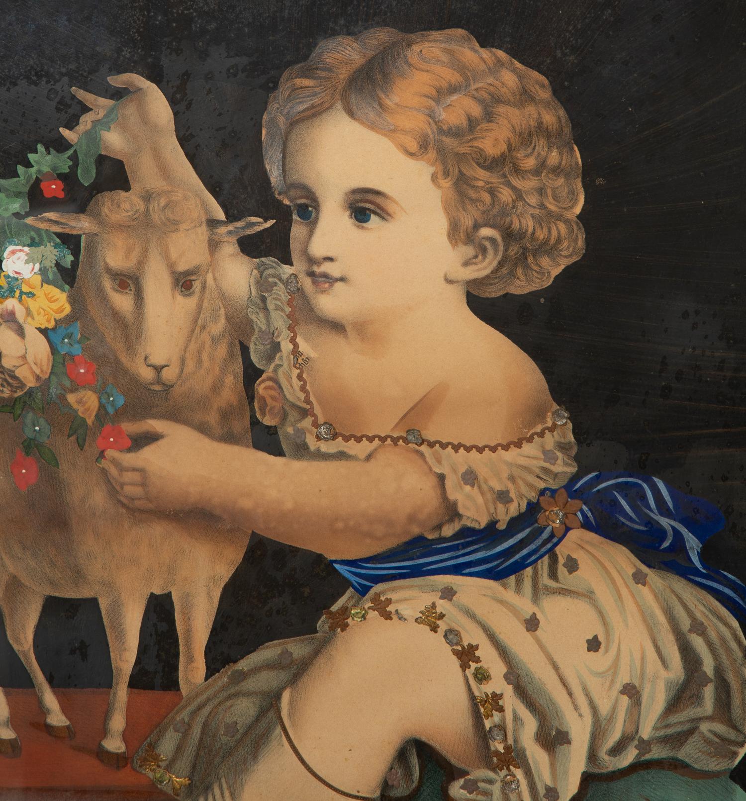 An Associated Pair of English Decoupage Pictures
