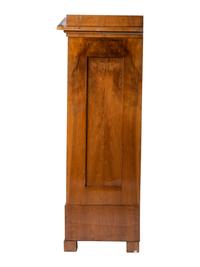 A Biedermeier Figured Birch Cabinet